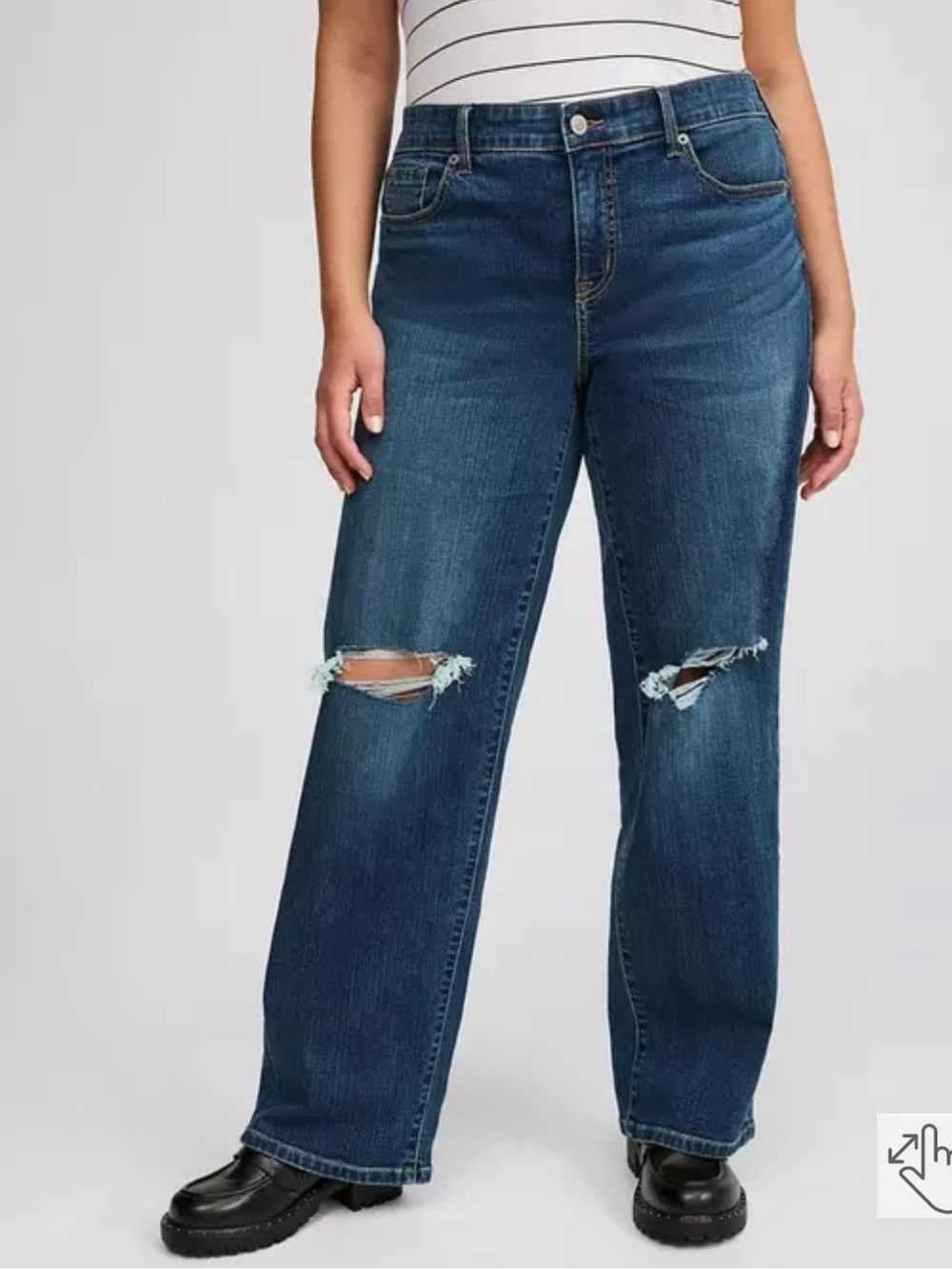 Torrid Perfect Wide-Leg Mid-Rise Jean